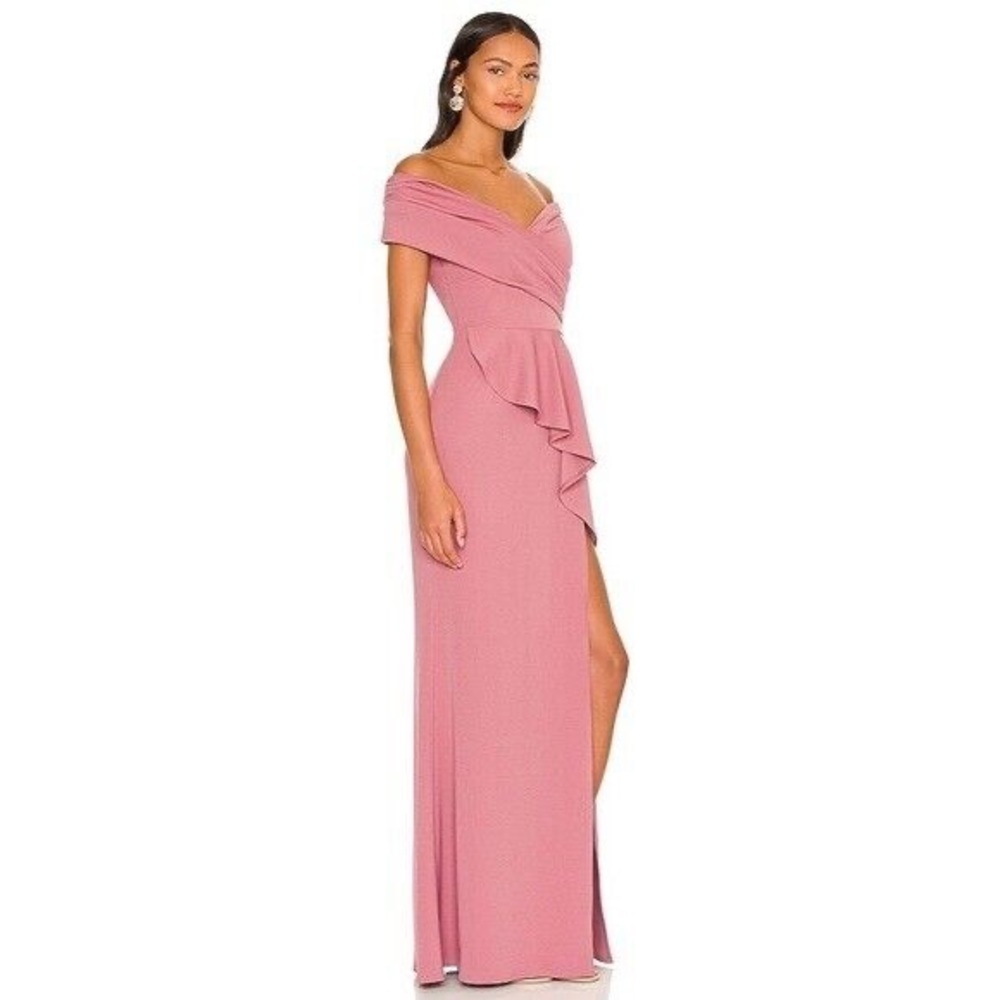 Katie May Hit The Mark Gown in Mulberry - Picture 2 of 7